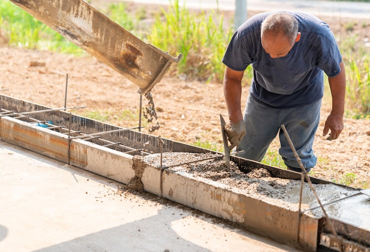 Подготовка грунта и установка опалубки для фундамента